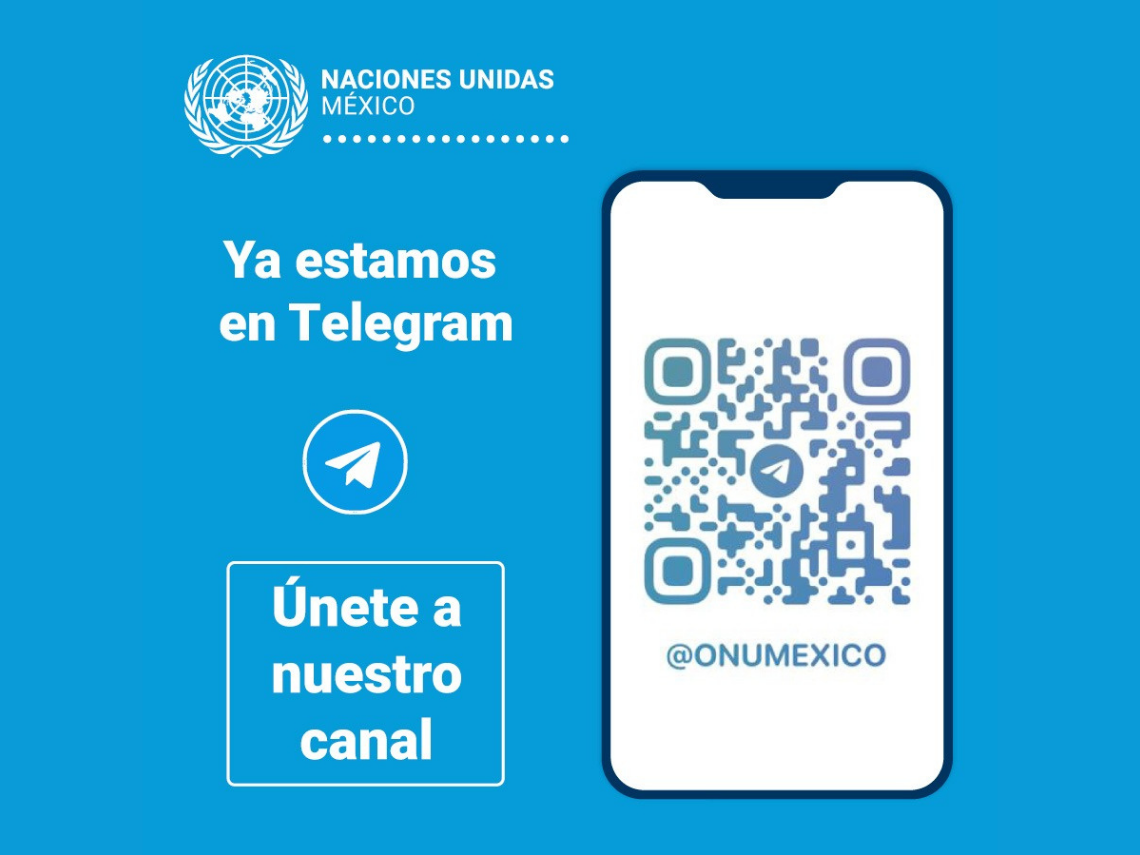 ONU México estrena canal en Telegram 