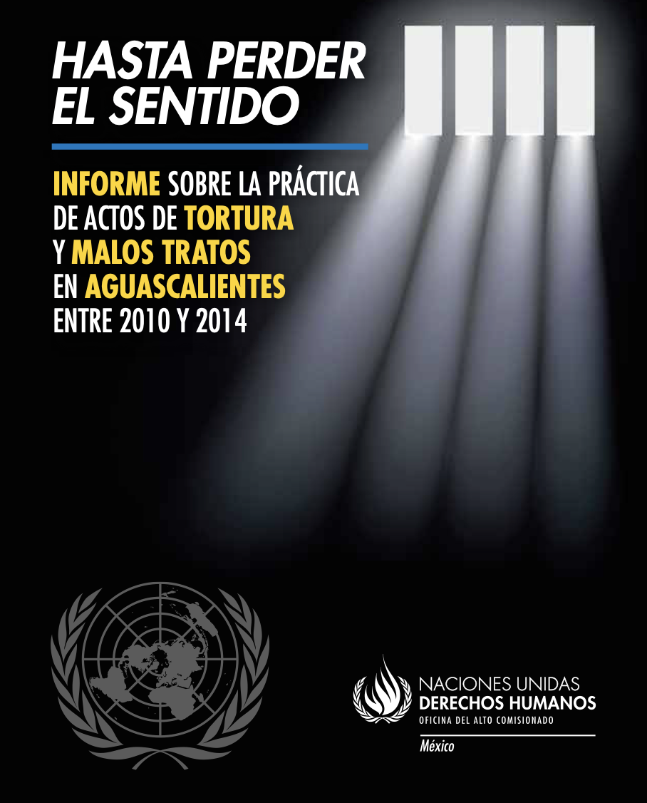 Hasta perder el sentido: Informe sobre la práctica de actos de tortura y malos tratos en Aguascalientes entre 2010 y 2014