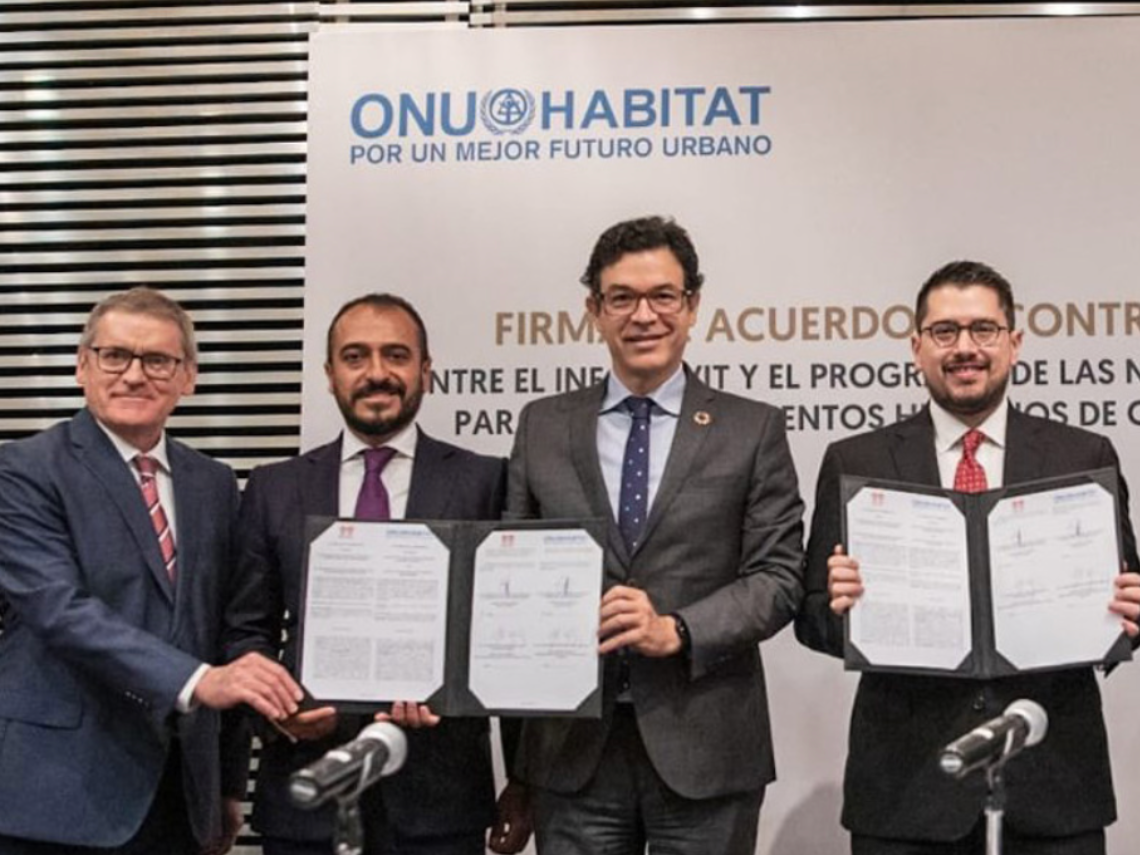 ONU-Habitat e Infonavit firman acuerdo de contribución