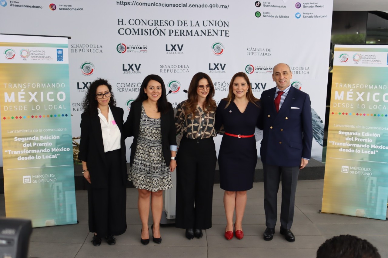 Lanzan PNUD México y la Comisión de Organismos Internacionales del Senado de la República la segunda edición del premio “Transformando México desde lo local"
