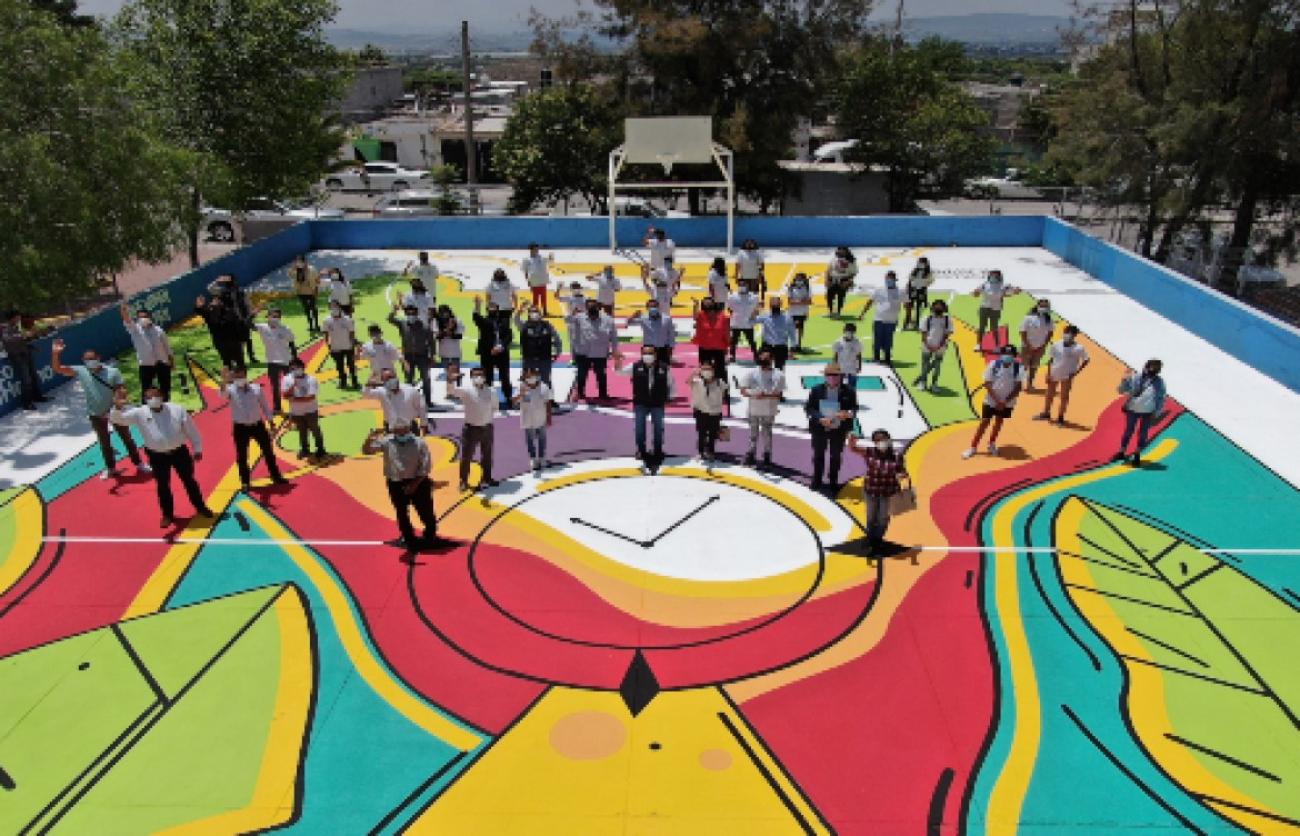 Inaugura UNODC mural y cancha deportiva en Querétaro | Naciones Unidas en  México